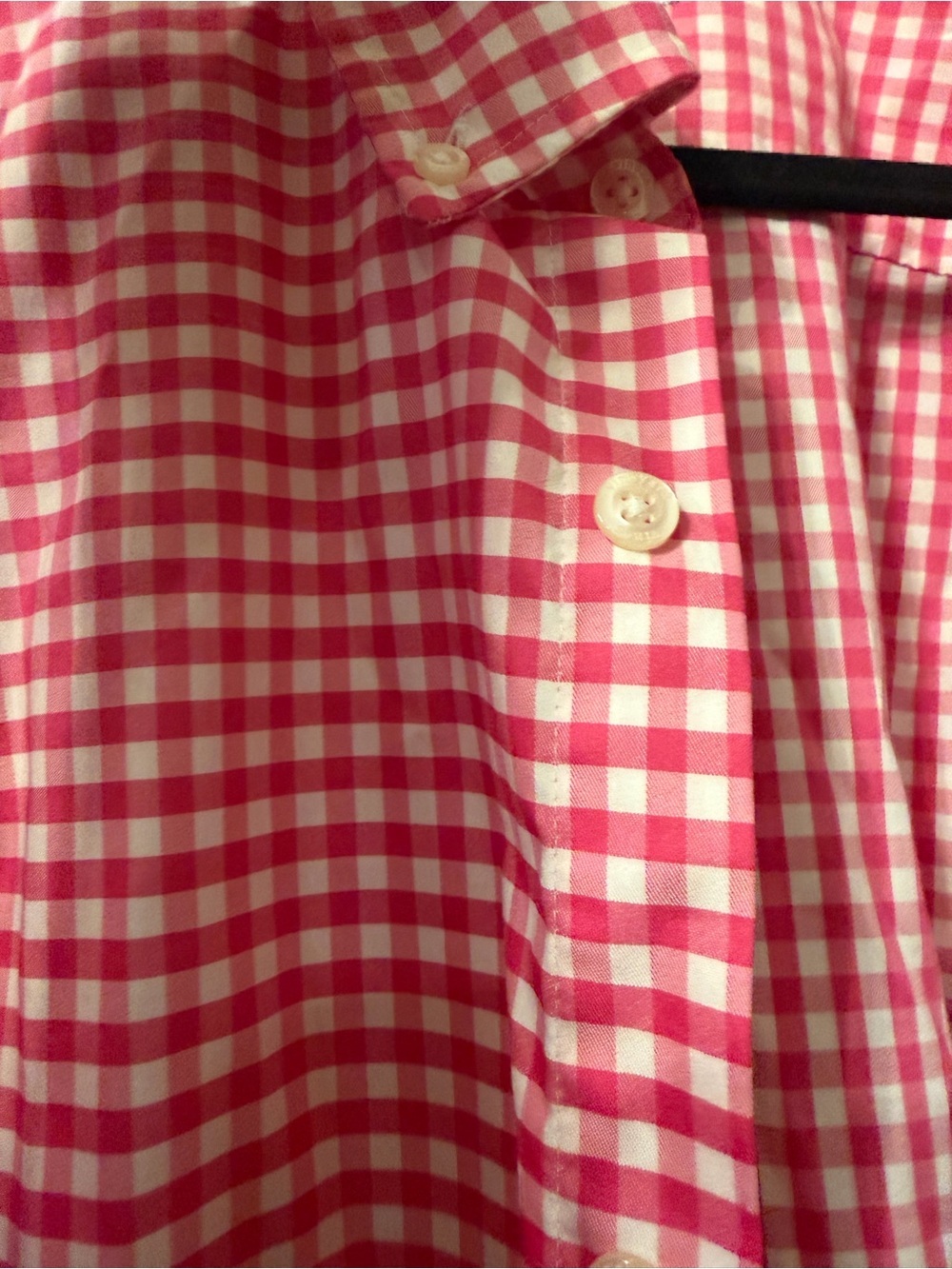Vineyard Vines Pink and White Gingham Performance Shirt - Picture 6 of 12